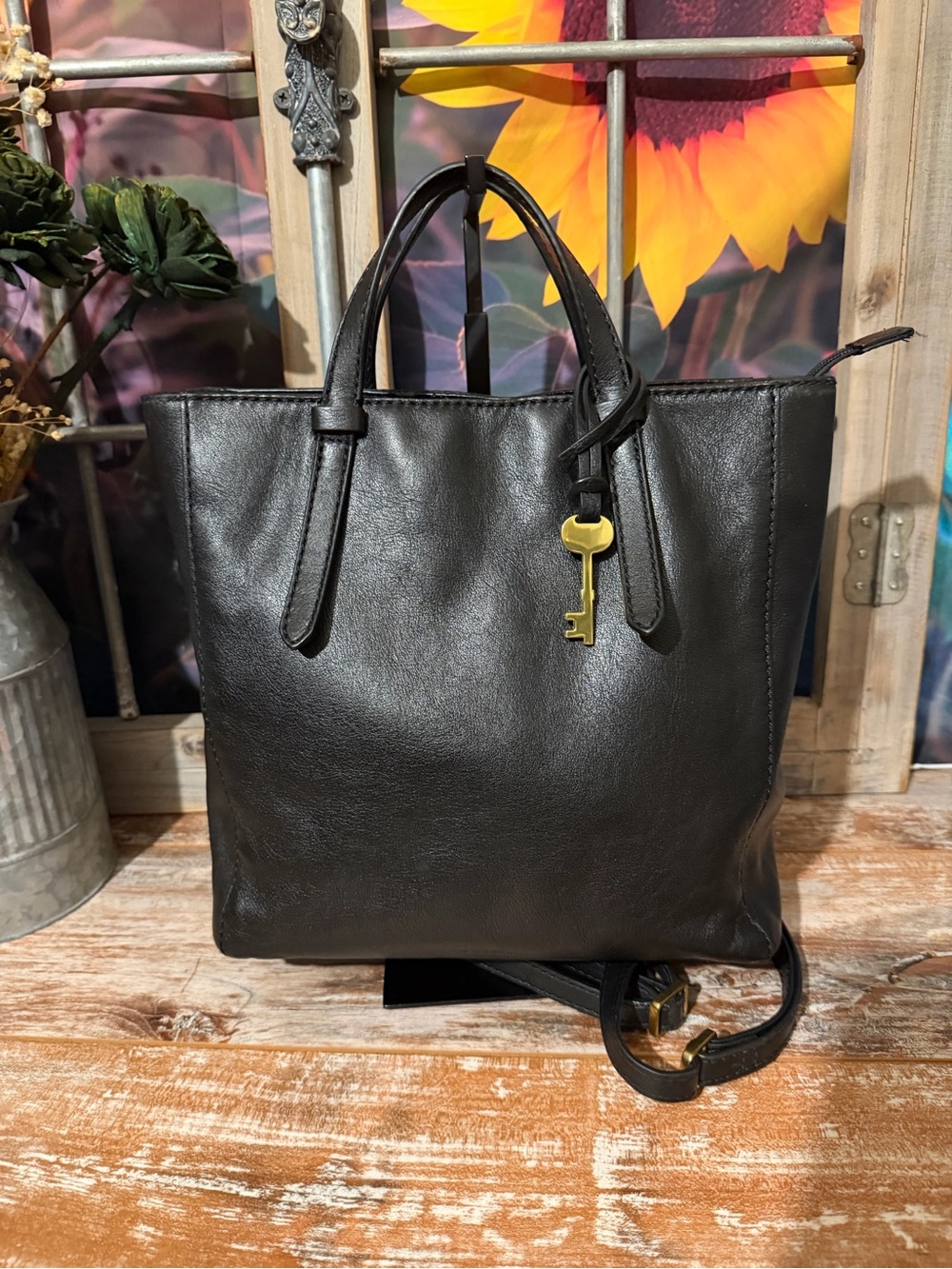 Fossil Camilla Convertible Leather Bag